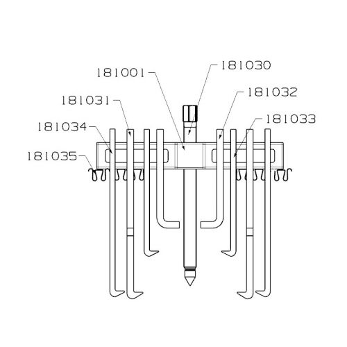 EXTRACTOR MULTIPLE FORZA SERIE 1800 CON 8 PATAS